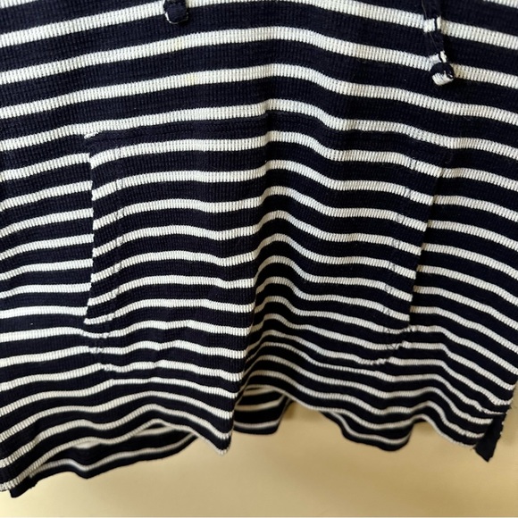 ❤️Gap Octavia navy striped waffle hoodie Small EUC CLEARANCE - Picture 3 of 7